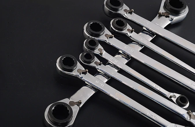 Double-Headed Ratchet Wrench - Two-Way Quick Release - 4-in-1 Tool - Image 5