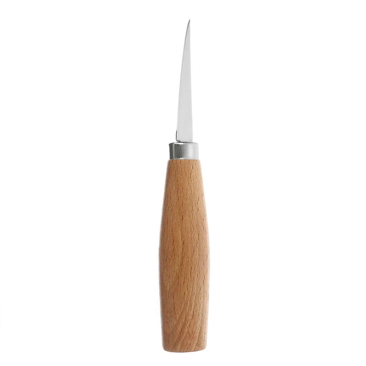 Stainless Steel Woodcarving Cutter Set - 2PCS Wood Handle Spoon Knife Tools - Image 4