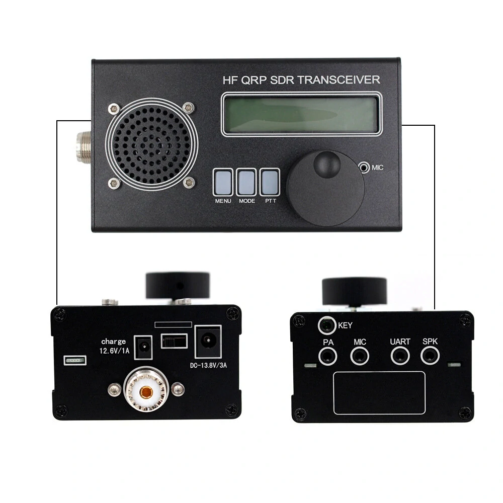 USDX USDR HF QRP SDR Transceiver | 8-Band SSB/CW with DSP, Mic, Battery & Charger - Image 3