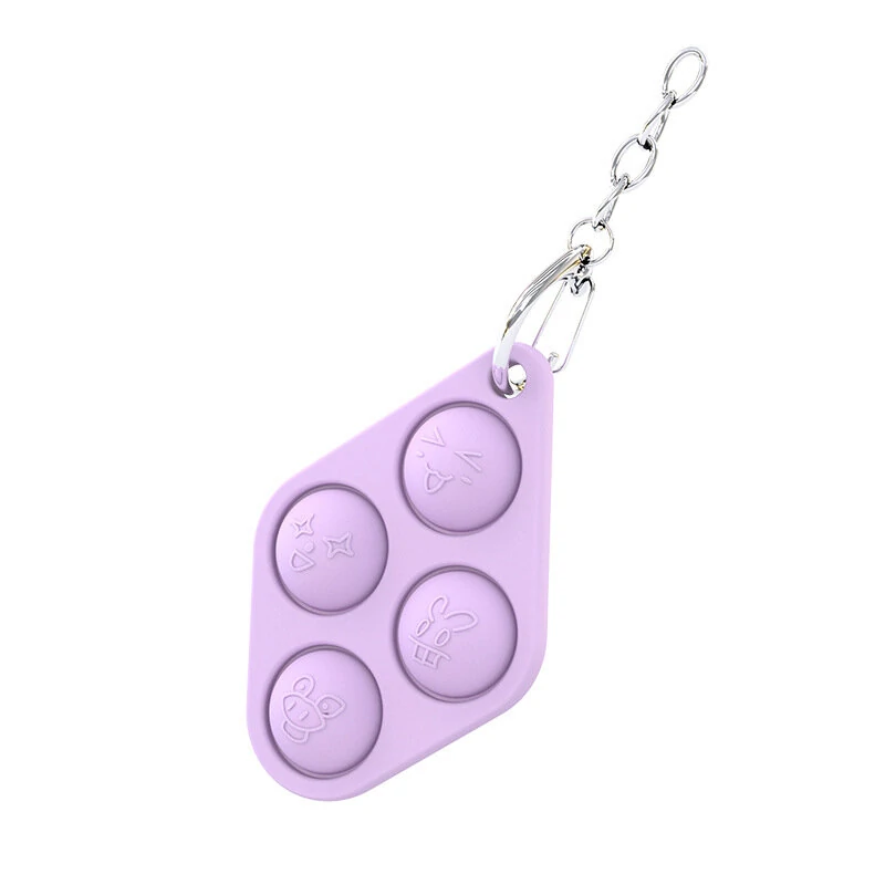 Mini Sensory Fidget Keychain - Push Pop Bubble for Stress Relief & Anxiety - Image 5