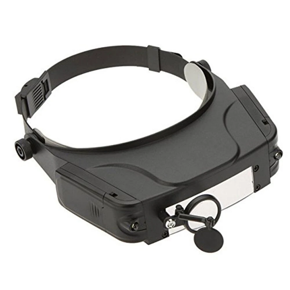 Magnifying Glass Headband with LED Light - Multi-lens Acrylic Eye Magnifier for Reading - Image 4