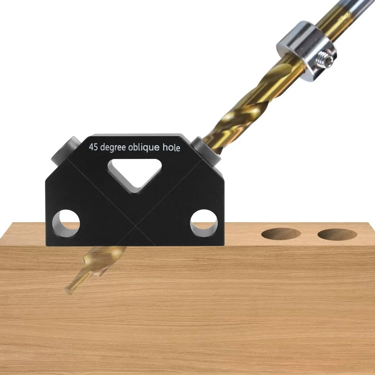 Pocket Hole Jig Kit - 45° Angle Locator & Drill Guide for Woodworking Joinery - Image 3