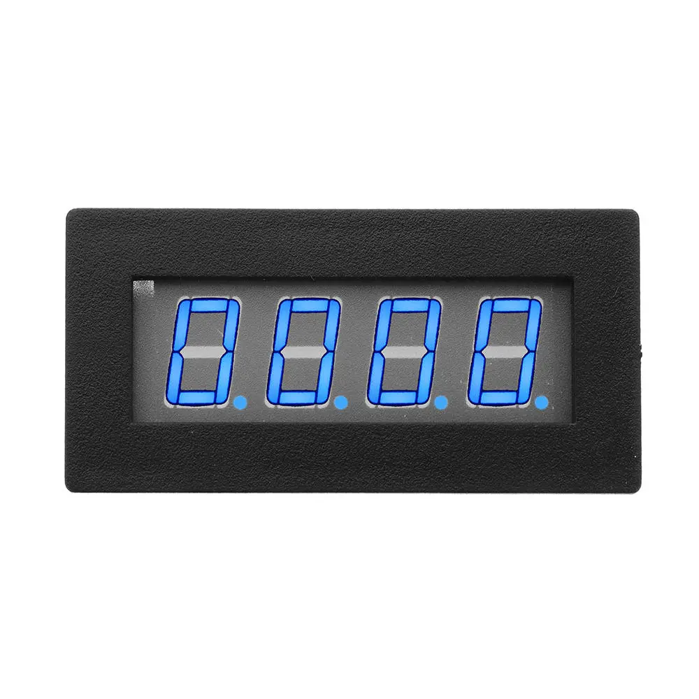 4 Digital LED Tachometer - RPM Speed Meter with Blue Red Display - Image 2