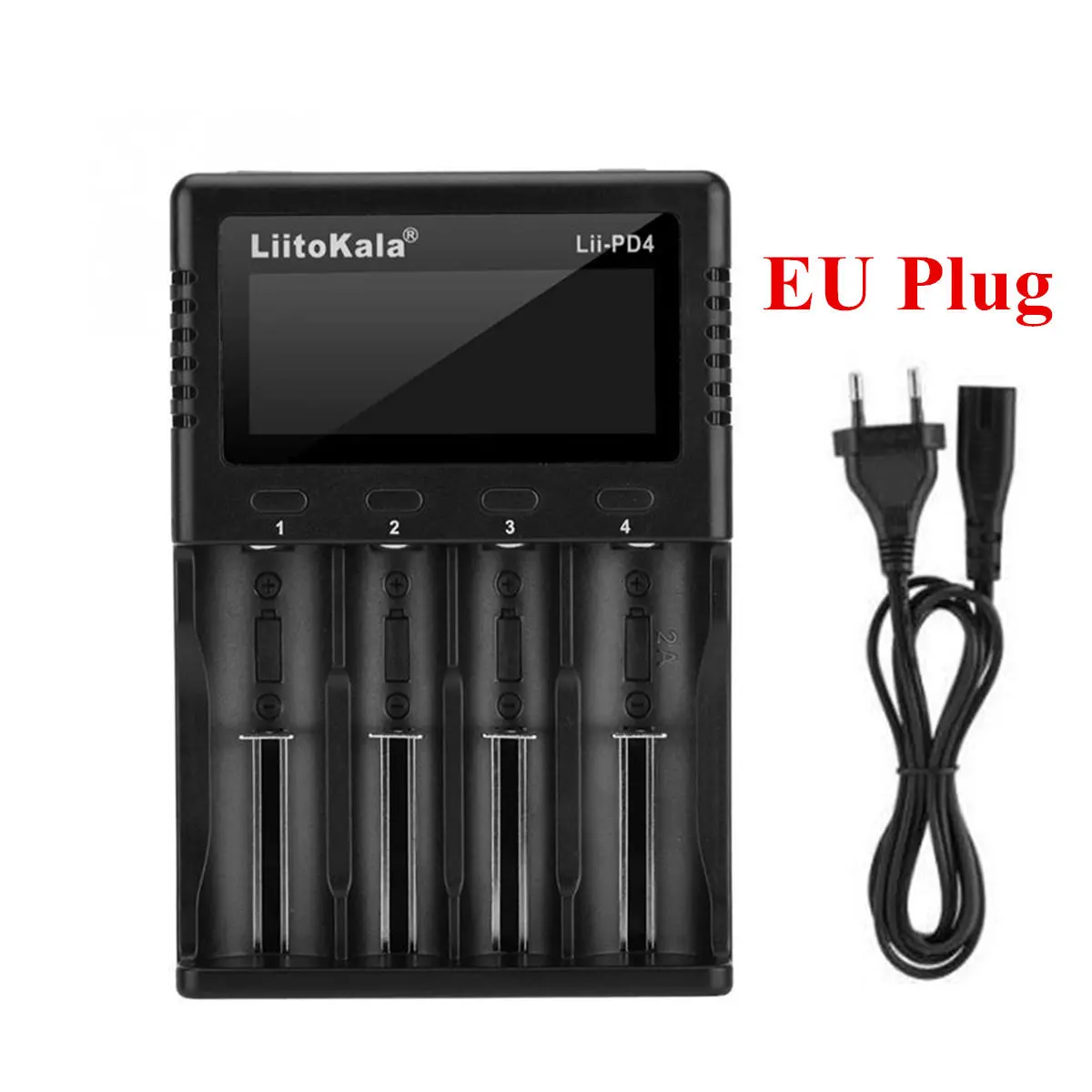 Travel LCD Smart Battery Charger - For 21700 20700 26650 18650 RCR123a AA AAA & Car - Image 2