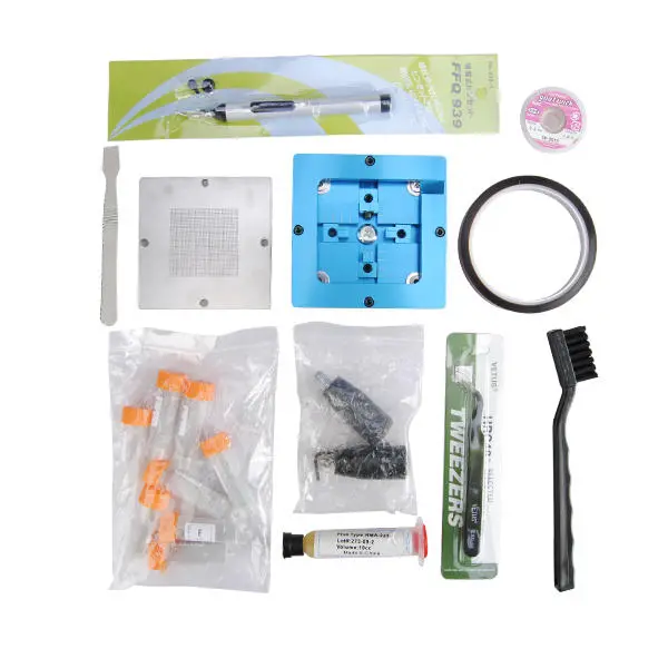 BGA Rework Fixtures Kit | 26 in 1 Universal 90x90 Reballing Stencil Kit - Image 3