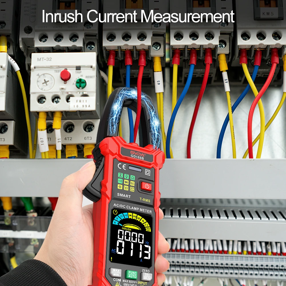 GVDA Digital Clamp Meter Multimeter - True RMS Auto Range NCV AC DC Voltage - Image 5