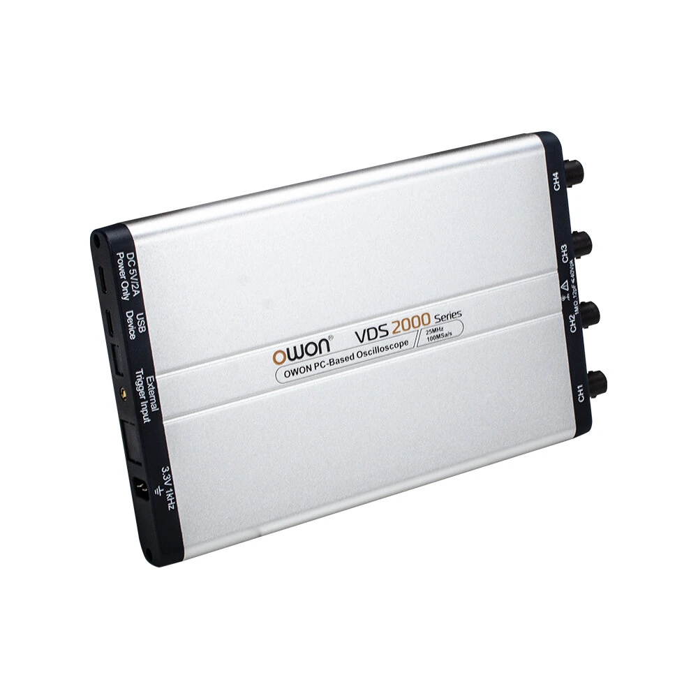 OWON VDS2000 Series PC Oscilloscope | 25MHz Bandwidth, 100MSa/s | USB - Image 2