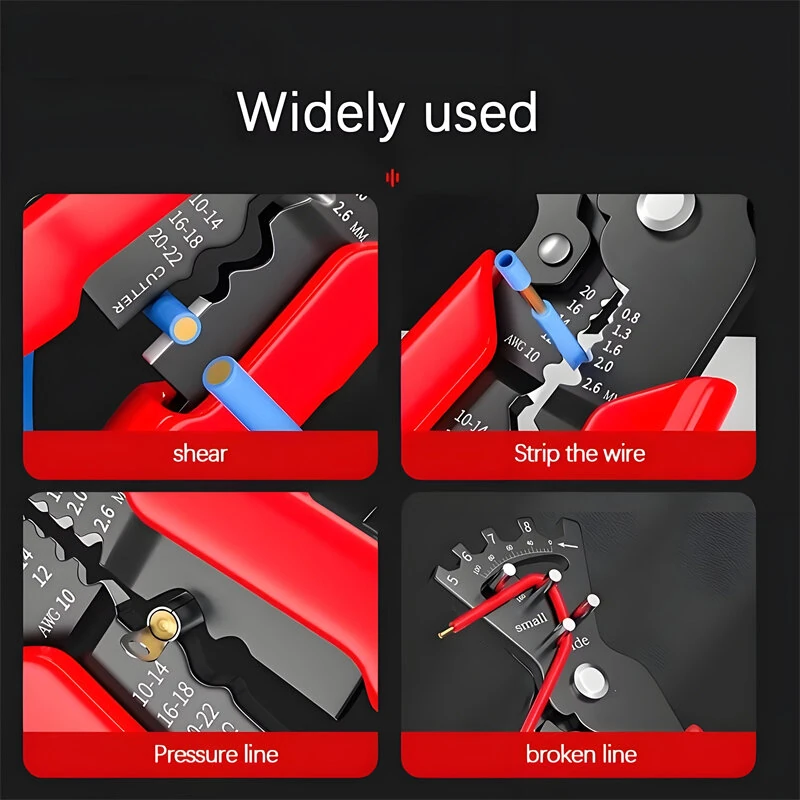 8-Inch Multifunctional Bending Pliers | Crimping, Stripping & Wire Bending Tool - Image 5
