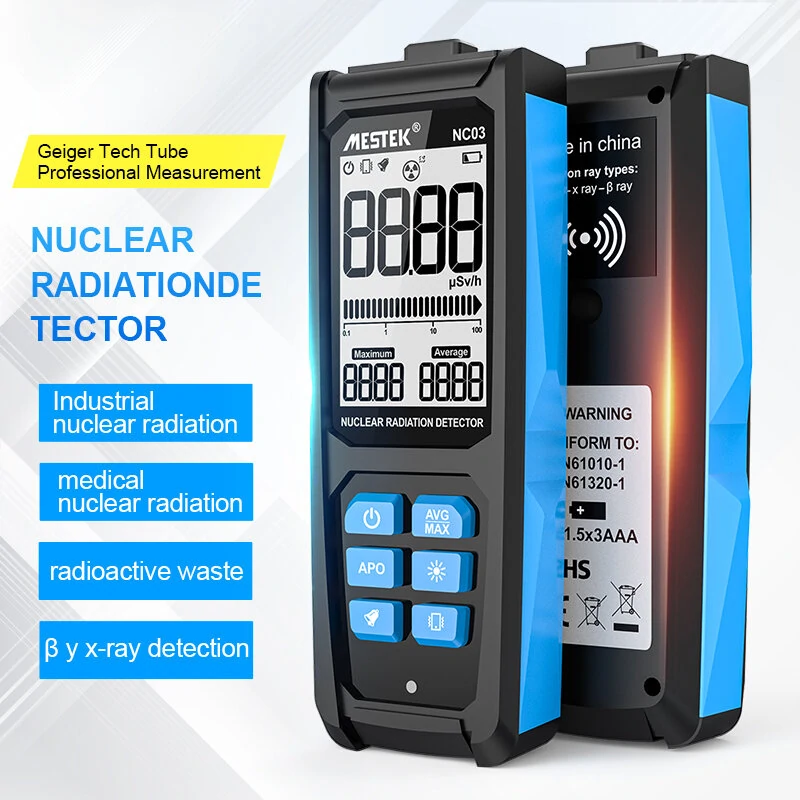 Mestek Geiger Counter Nuclear Radiation Tester - Dosimeter for X γ β Rays & Marble - Image 2