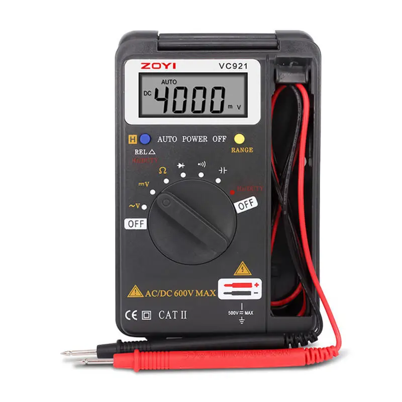 ZOYI VC921 Mini Digital Multimeter - Autoranging 4000 Counts AC DC Voltmeter - Image 2