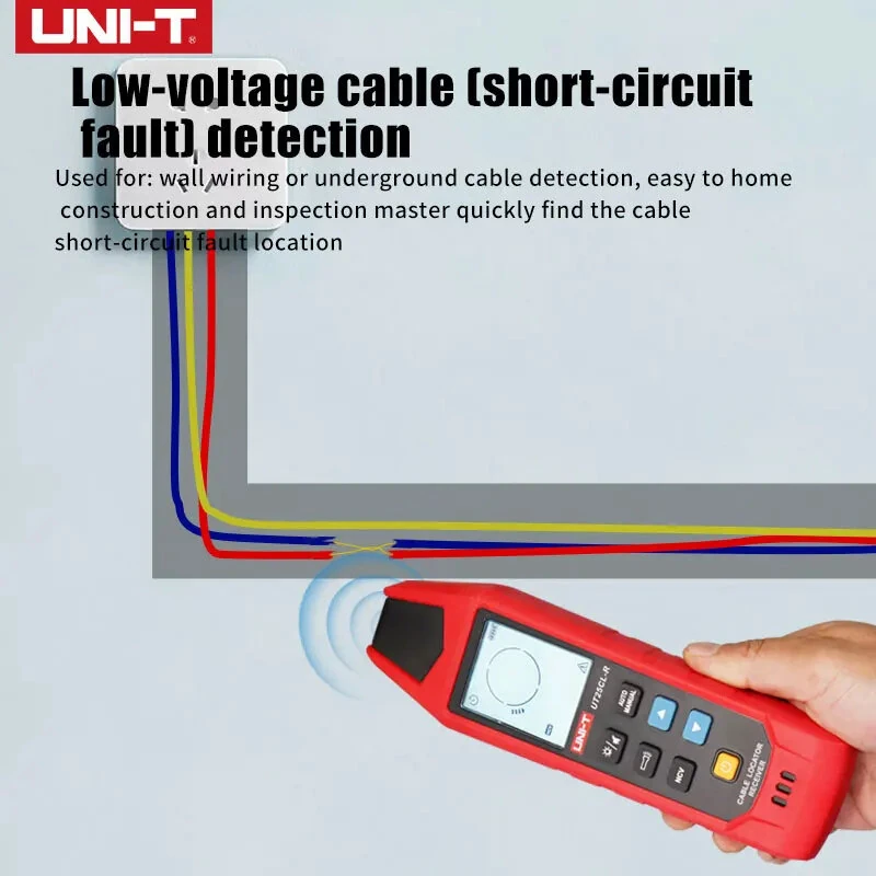 UNI-T UT25CL-T Handheld Cable Locator | 33KHz Signal & 480V Voltage Test - Image 4