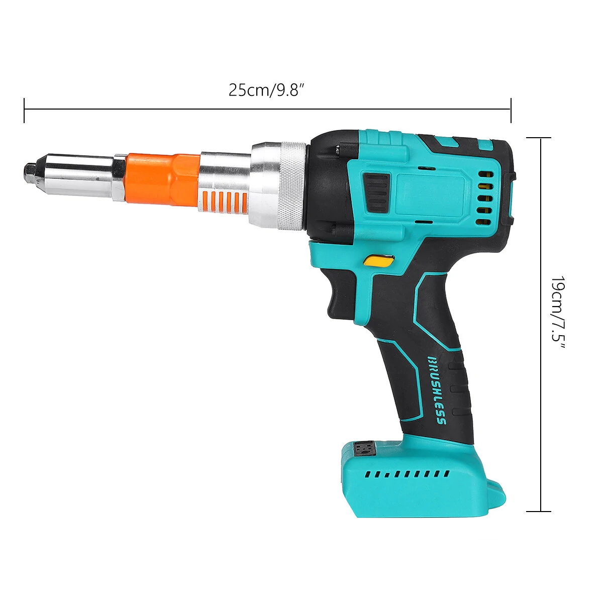 Drillpro Cordless Rivet Gun - 2.4-4.8mm Electric Riveting Tool Without Battery - Image 5