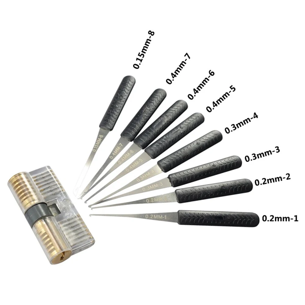 12PCS Lock Pick Set - Handcrafted Locksmith Tools for Practice & Supplies - Image 3