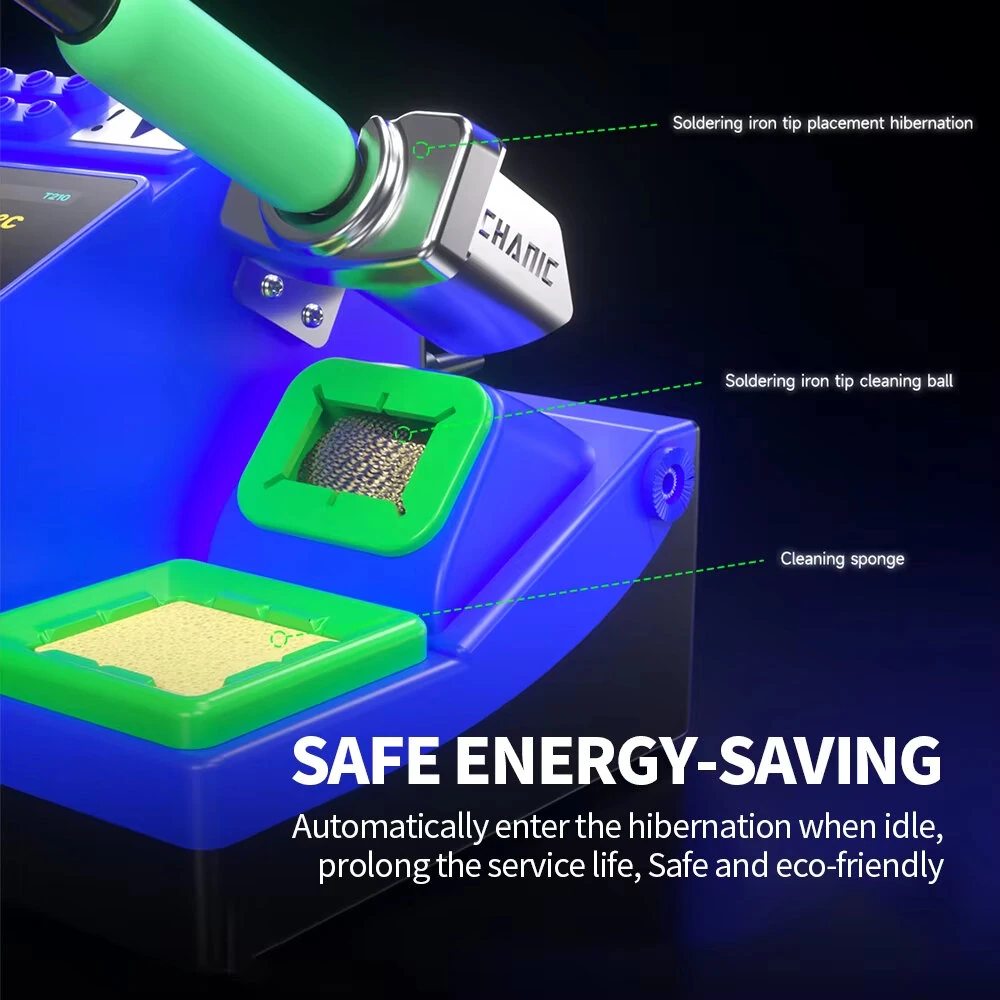 MECHANIC Swift 1 Digital Soldering Station | 100-480°C Rapid Heating | LED Display - Image 5