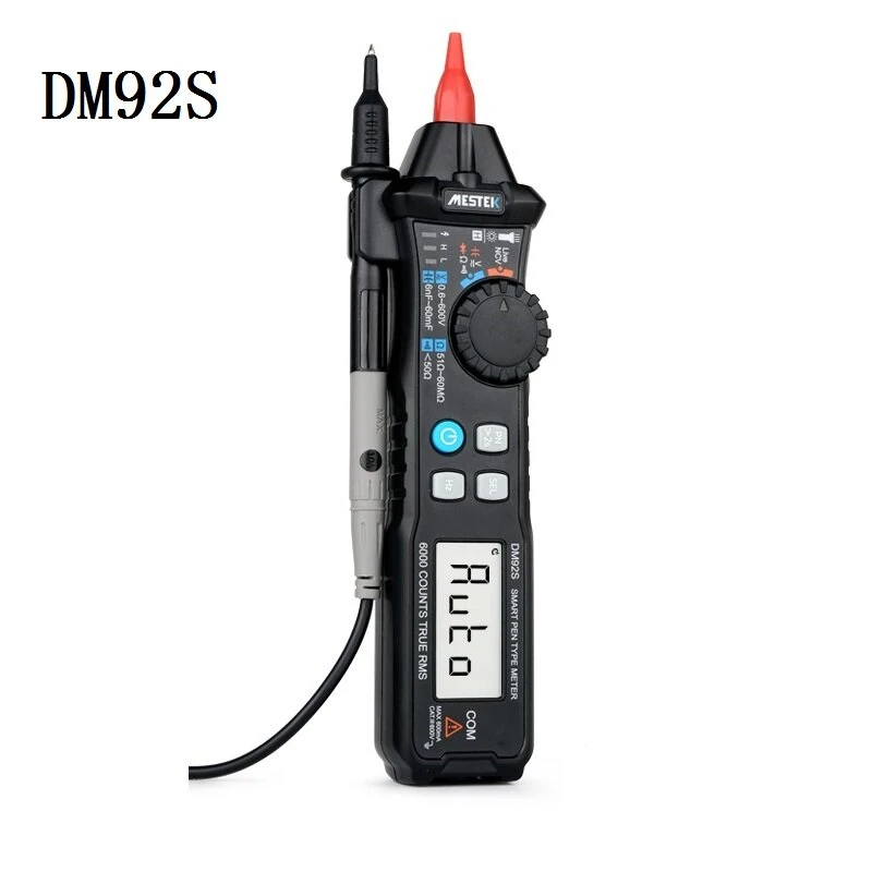 MESTEK DM92S Digital Multimeter | 6000 Counts, NCV Detection, AC/DC Voltage - Image 3