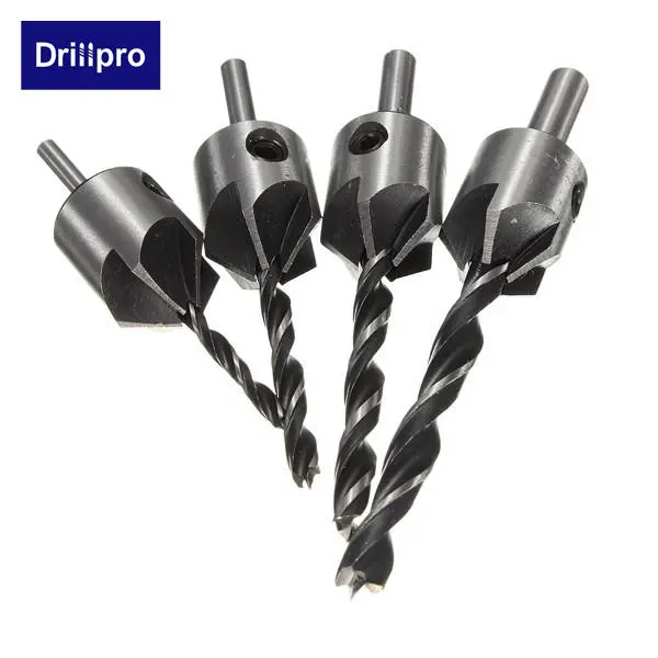 Drillpro DB-C3 5 Flute Countersink Bits 3-6mm Reamer for Woodworking - Image 4