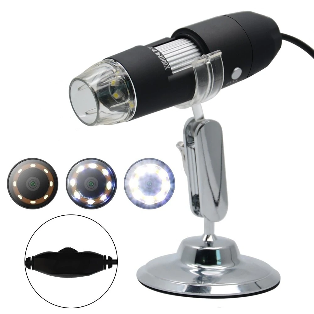 DANIU 2.0MP USB Digital Microscope - 1000X Magnification | 1080P HD for Android, Windows, Mac - Image 2