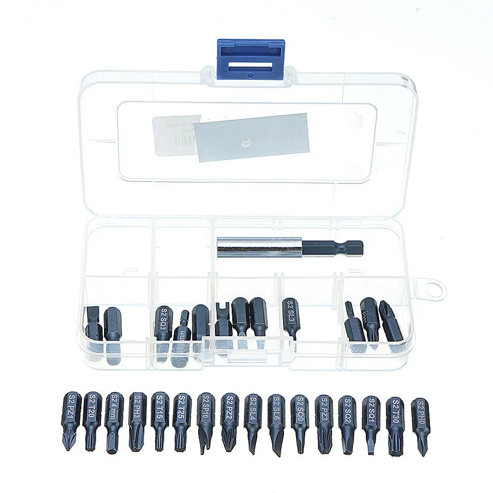 29pcs Magnetic Bit Set with Tool Box - Phillips Hex Torx Screwdriver Kit - Image 2