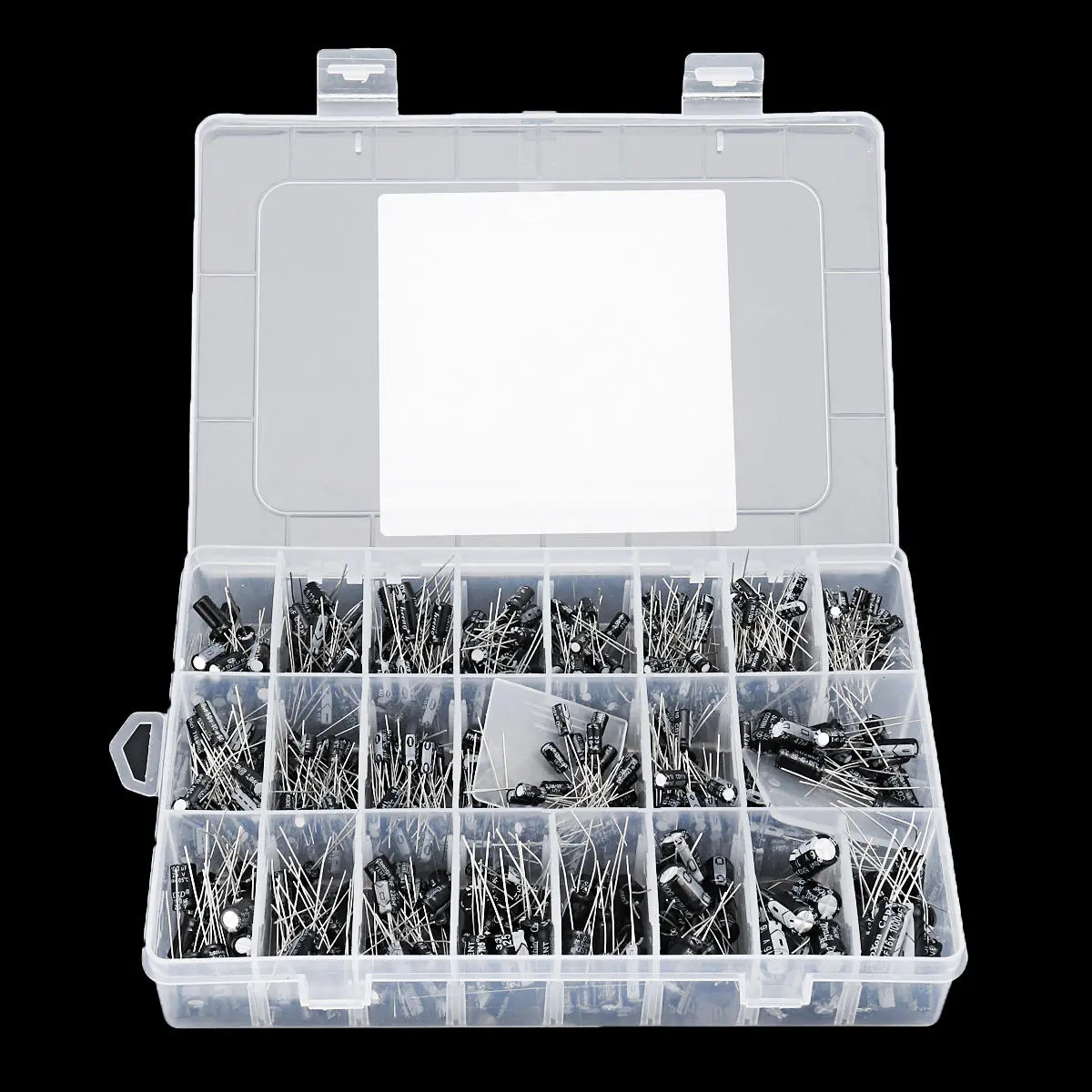 500PCS Electrolytic Capacitor Assortment Kit - 0.1UF to 1000UF, 16V-50V, 24 Values - Image 5