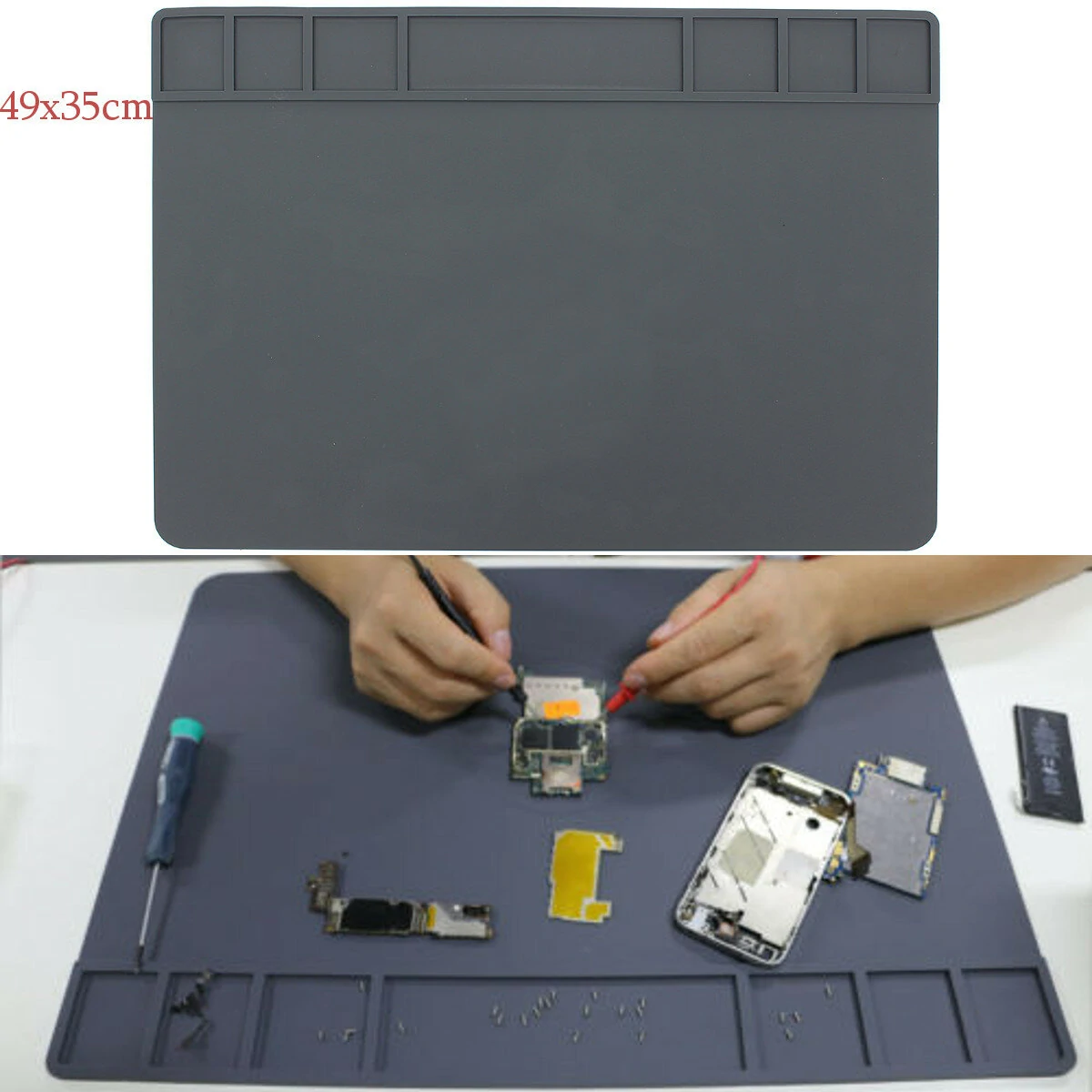 Daniu 49x35cm Big Magnets Pad Heat Insulation Soldering Repair Station Platform - Image 5