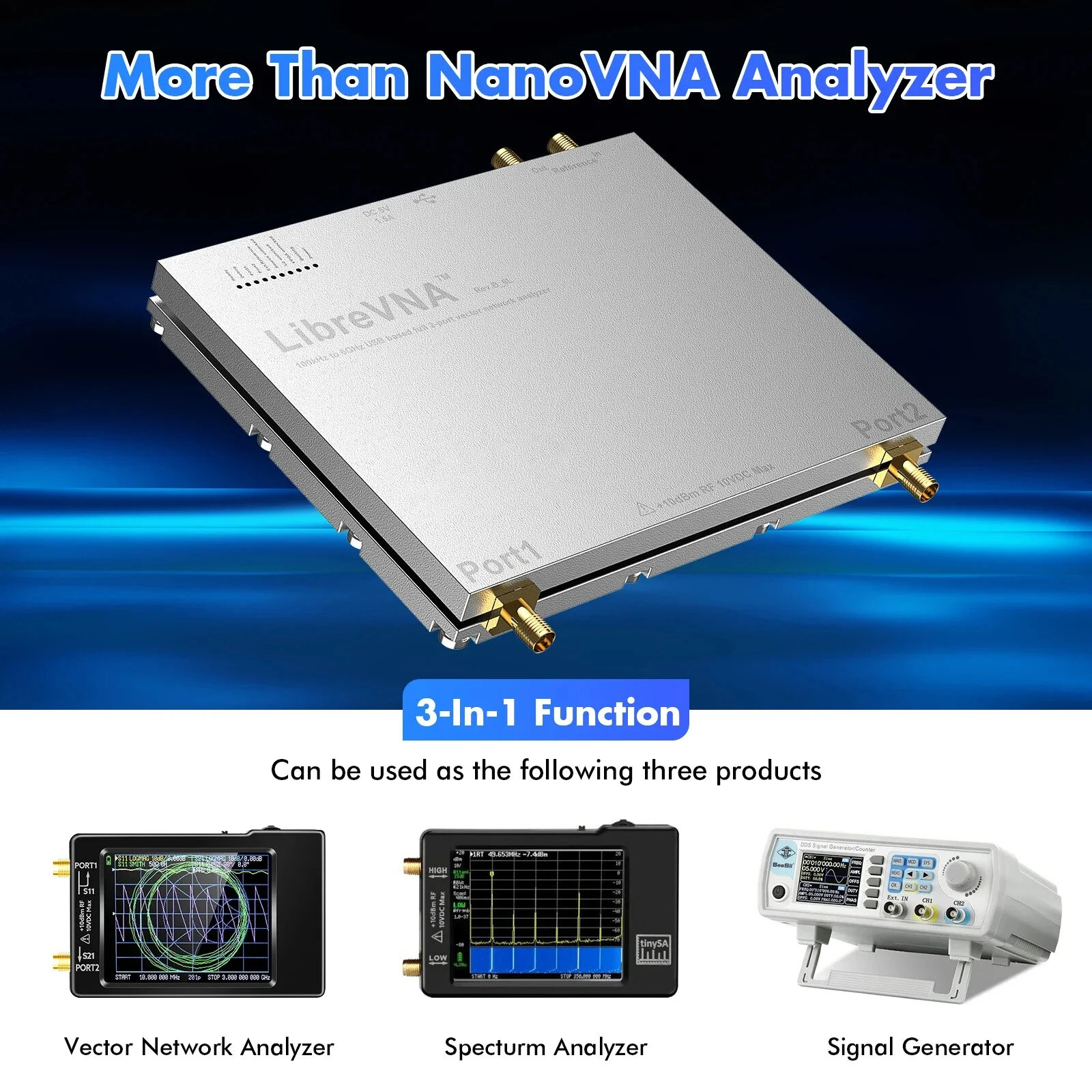 LibreVNA 100kHz-6GHz USB Vector Network Analyzer | 2-Port Professional Antenna Analyzer - Image 4