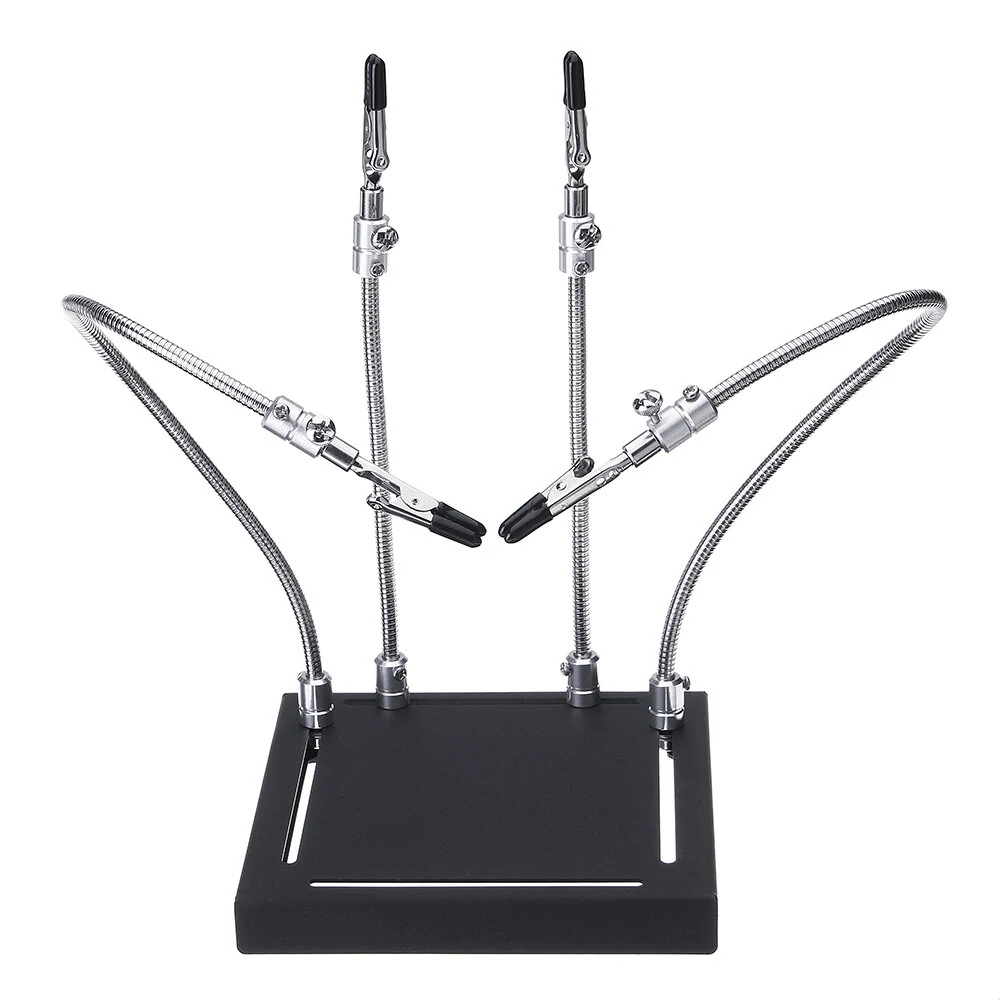 YP-001 Metal Base Soldering Station | 4 Flexible Arm PCB Fixture Helping Hands - Image 2