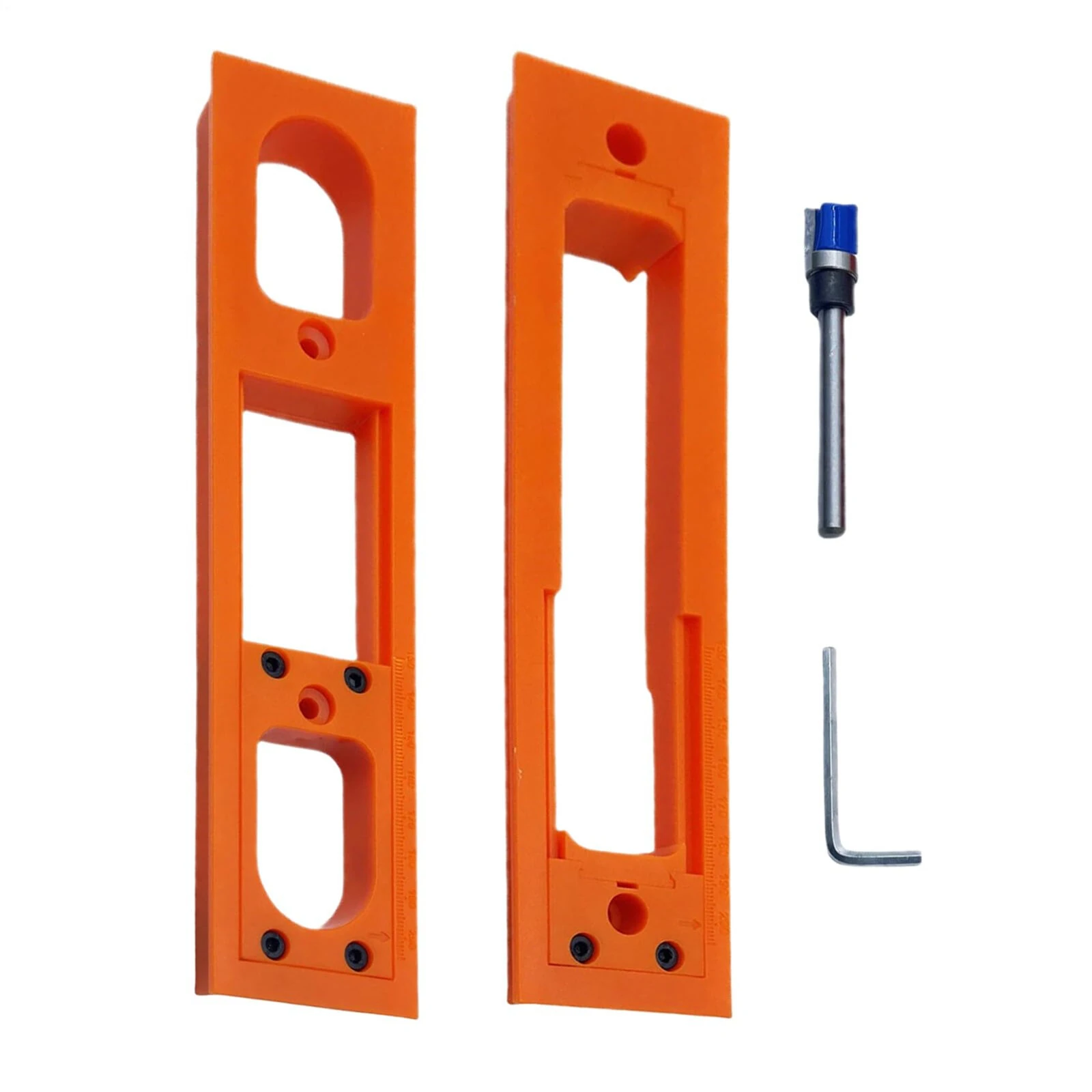 ABS Anti-Slip Door Hinge Jig - 9x2 Inch Precision Template for Easy Installation - Image 2