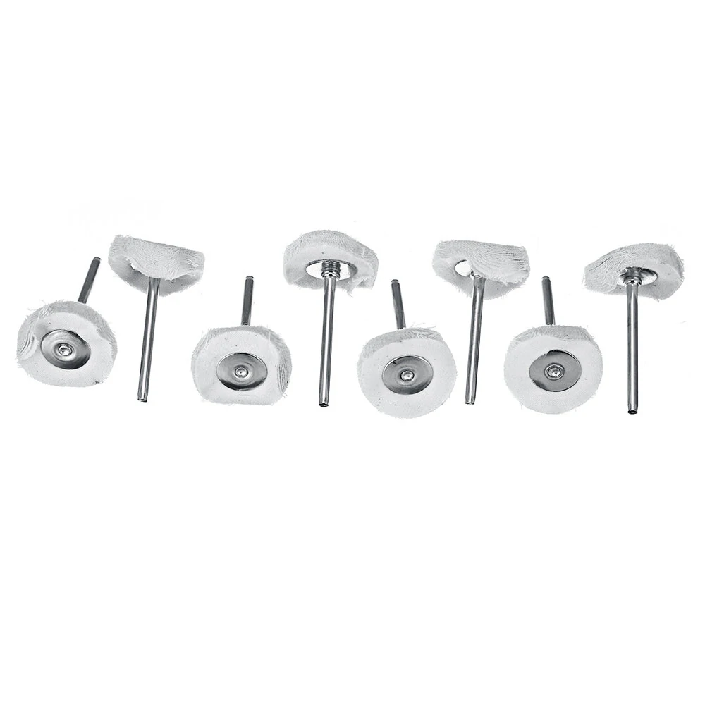 50Pcs 1/8 Inch Shank Wool Polishing Wheel Kit | Abrasive Cashmere Grinding Head - Image 3