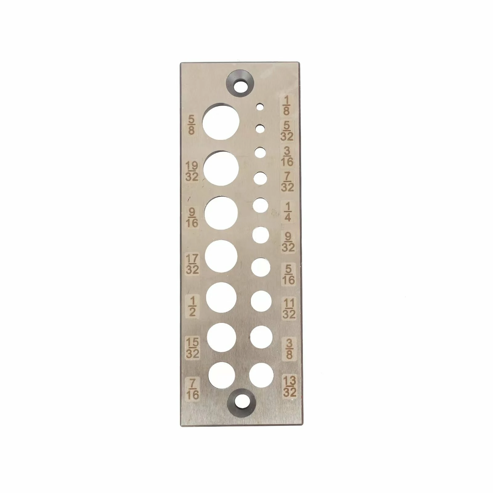 Steel Dowel Plate Maker - 17 Holes for Wood Dowels | Metric & Imperial Sizes - Image 2