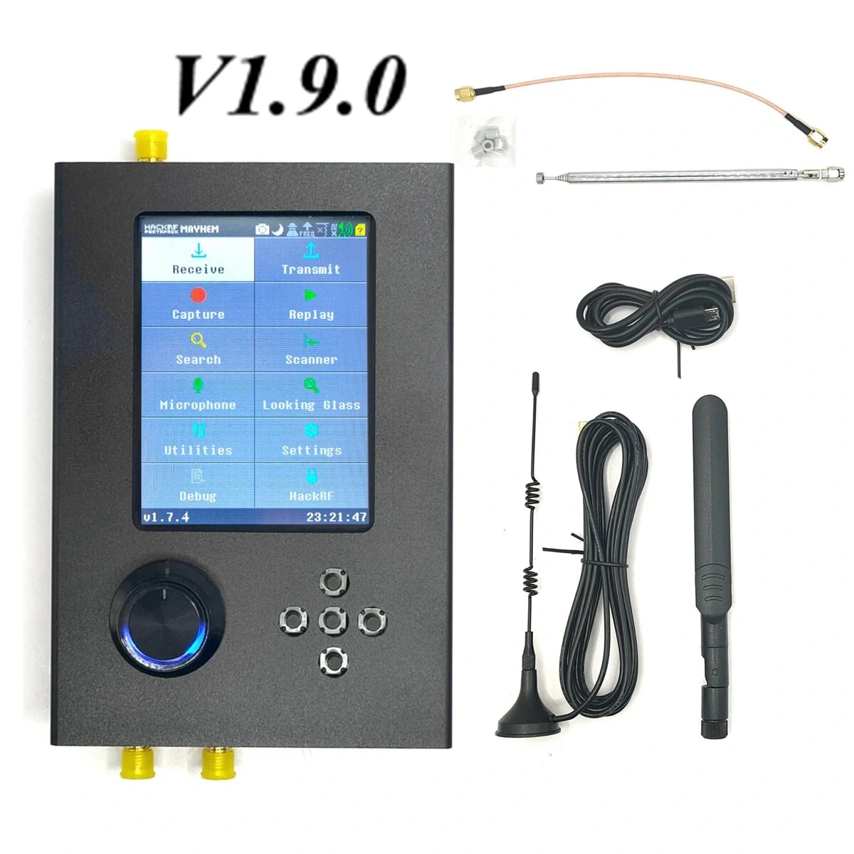 HackRF One Portapack H2 | 1MHz to 6GHz SDR Software Defined Radio | Metal Case - Image 2