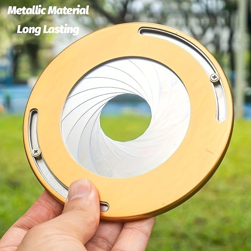 Adjustable Precision Circle Drawing Tool | 125mm Alloy Metal | Engraved Scale Compact Lightweight | Gold Red Black Blue - Image 4