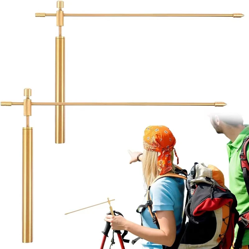 Solid Copper Dowsing Rods Pair - High Sensitivity Divination Tools with Comfortable Handles - Image 2
