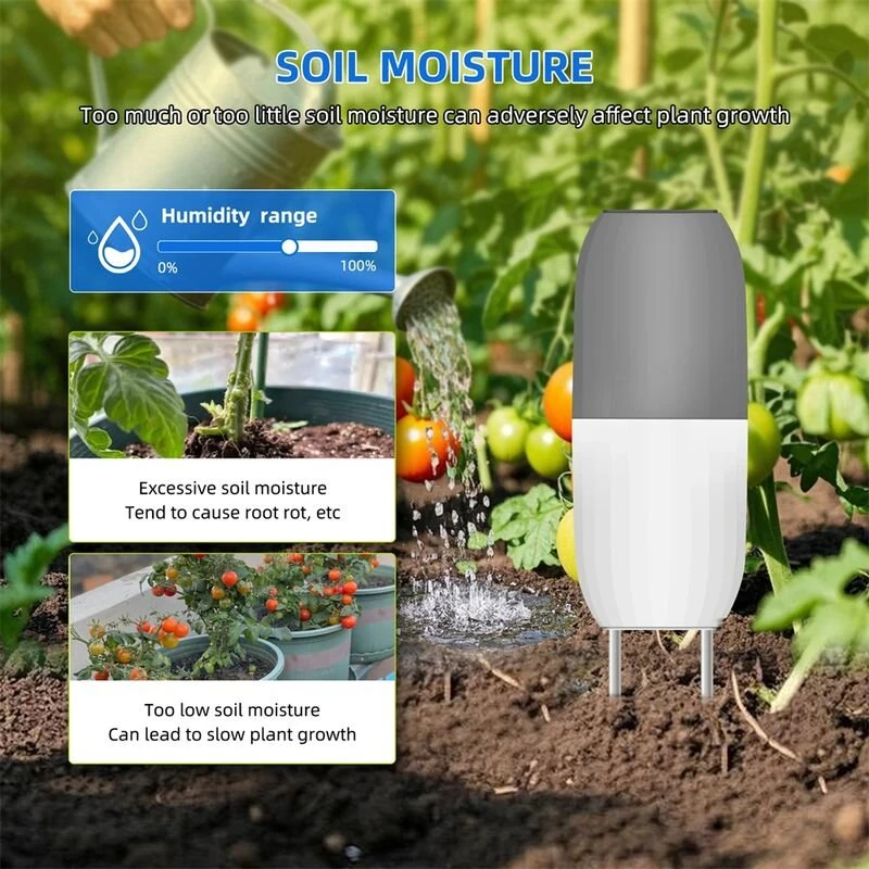 Tuya Smart WiFi Soil Sensor - IP65 Waterproof Real-Time Tracker for Gardening - Image 2