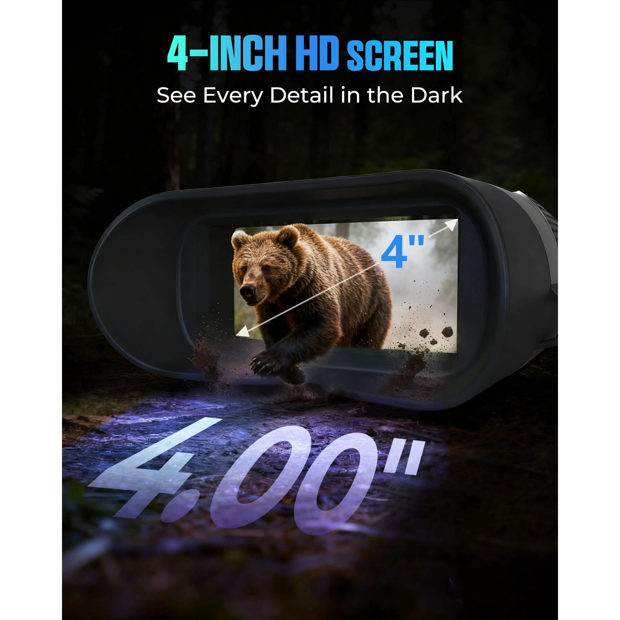 CIGMAN CNVPRO Night Vision Binoculars | 4K Video 8X Zoom WiFi - 52MP Infrared IP54 Waterproof - Image 5