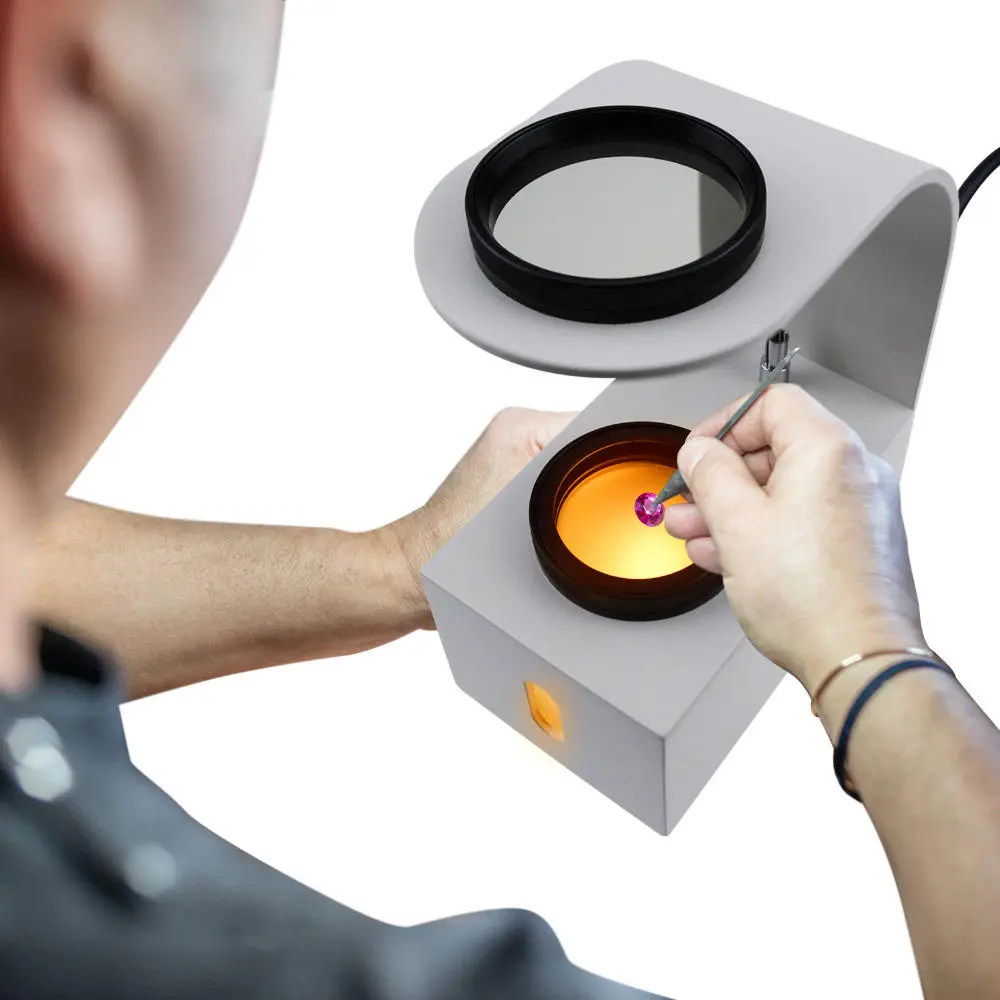 GS-PS1 Desktop Polariscope - Built-in LED Gemstone Tester with 2 Glass Filters - Image 4