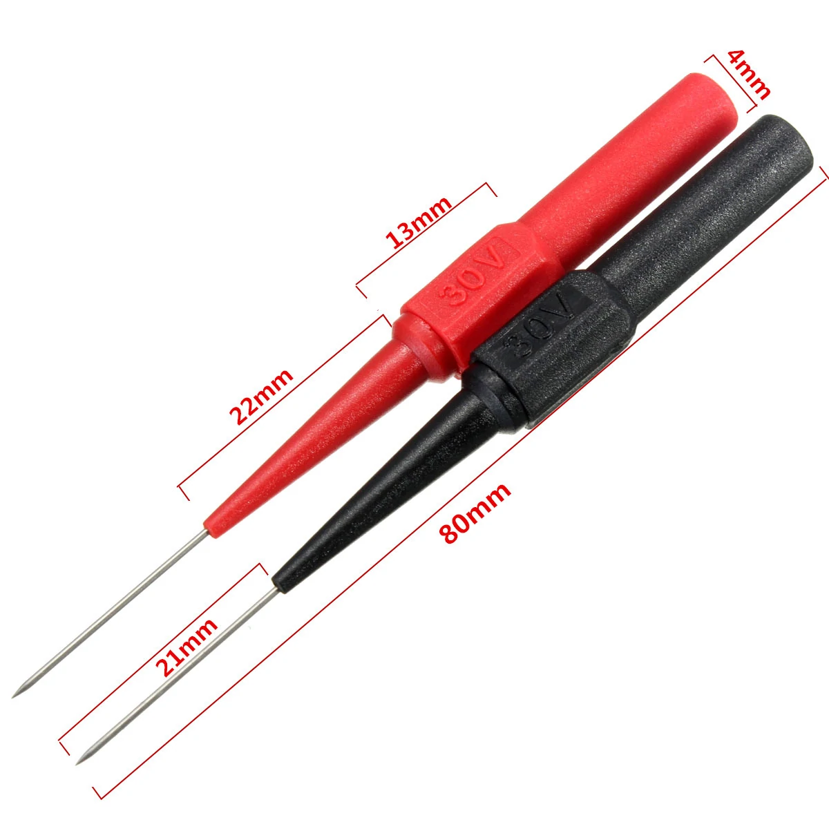 Klein Tools Insulation Piercing Test Probes - Red & Black Non-Destructive - Image 2