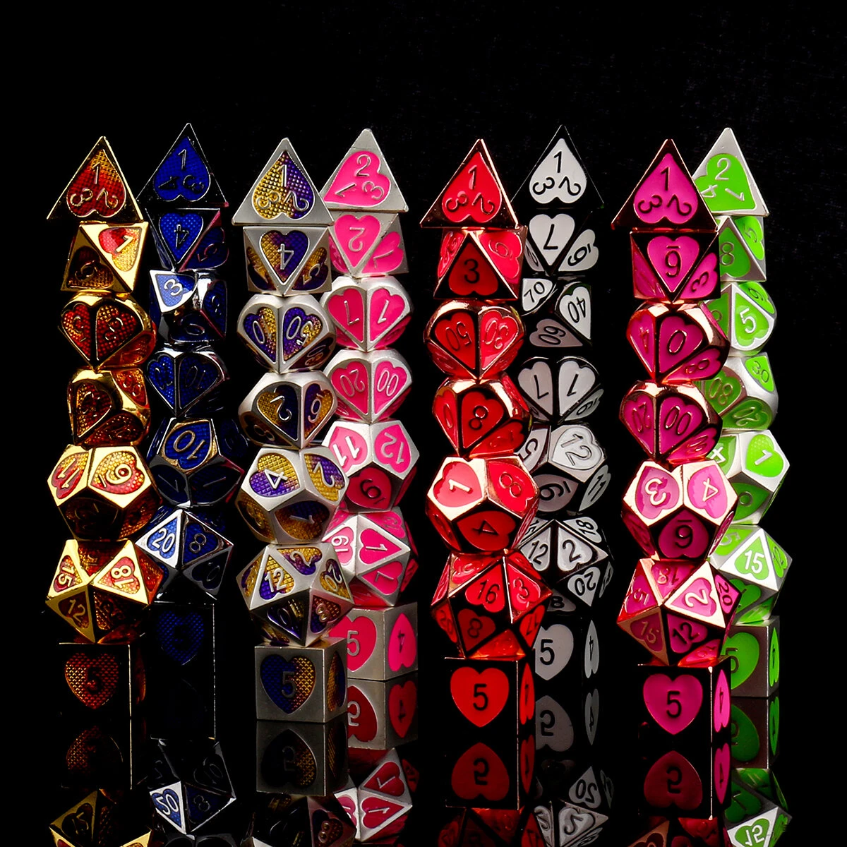 Zinc Alloy Polyhedral Dice Set - 7Pcs for DND RPG MTG & Tabletop Games - Image 5