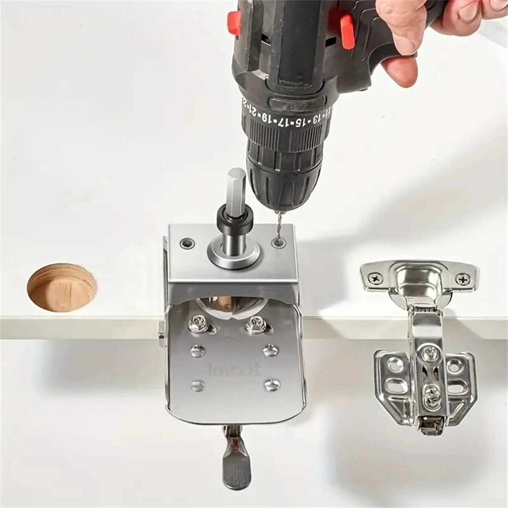 35mm Concealed Door Hinge Jig | Cabinet Hinge Drilling Guide & Positioning Tool - Image 2