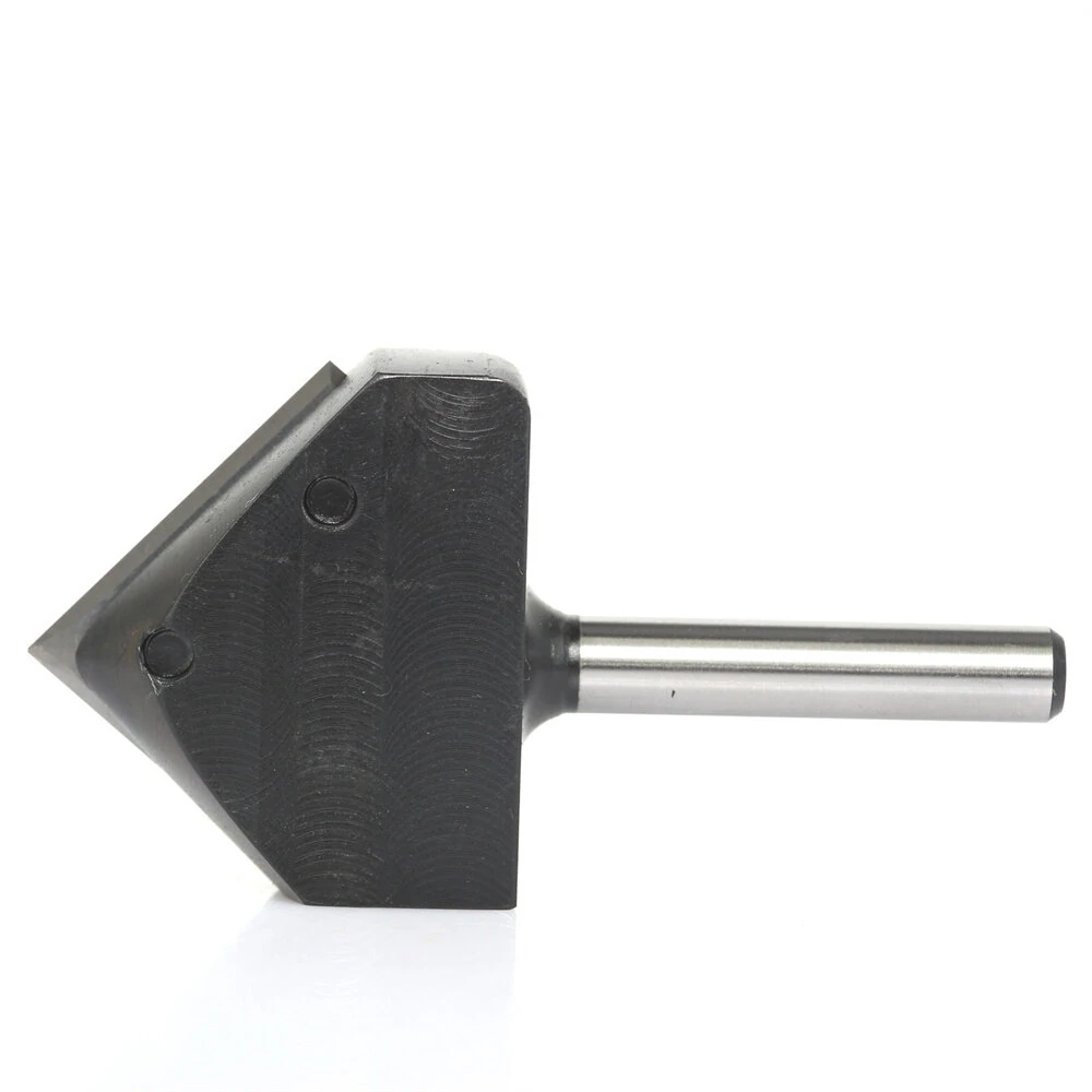 Carbide Insert V-Type Router Bit - 1/2 Inch 1/4 Inch Shank for Woodworking - Image 3