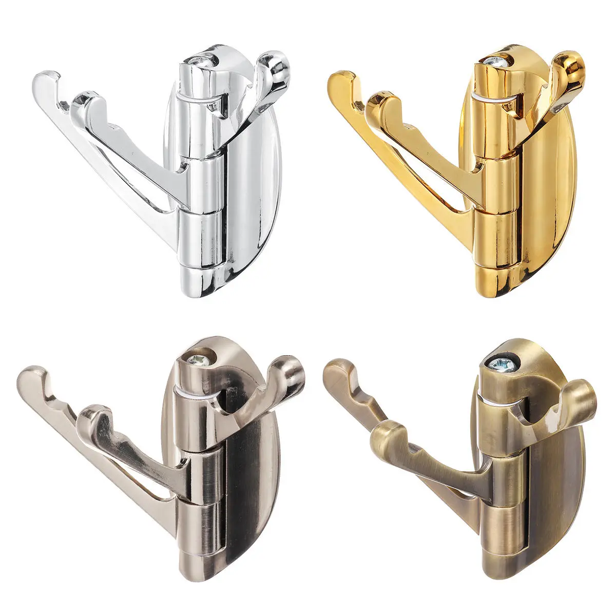 180° Movable Clothes Hook - Rotation Wall Mount Hanger for Bathroom & Home - Image 2