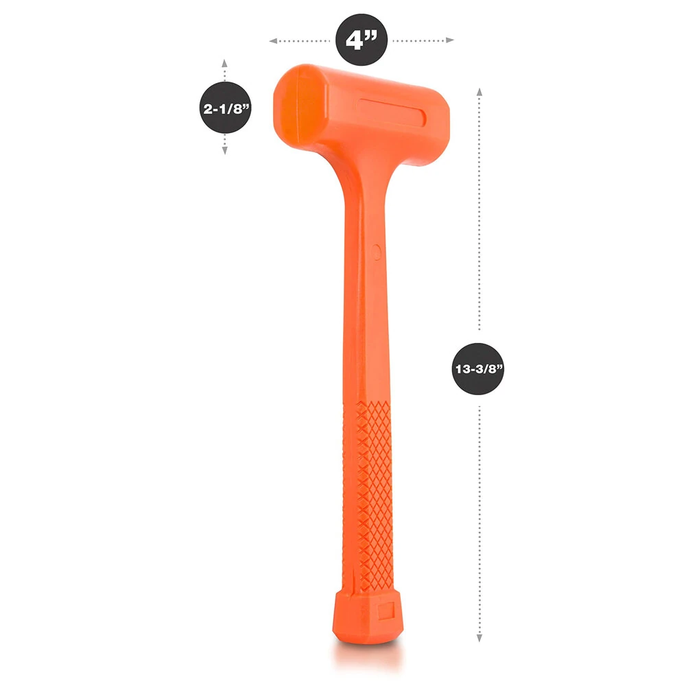 LB Dead Blow Hammer - 2 lb Polyurethane Head - Spark & Rebound Resistant - Anti Slip Grip - Image 5