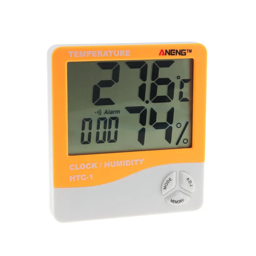Electronic Temperature Humidity Meter - Thermometer Hygrometer with Alarm Clock - Image 2