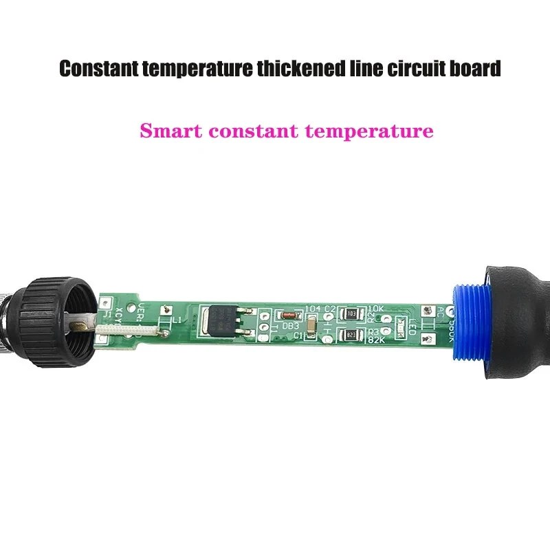 Mini Soldering Iron 60W Adjustable Temperature | Electric Welding Solder Tool with Pencil Tips - Image 4