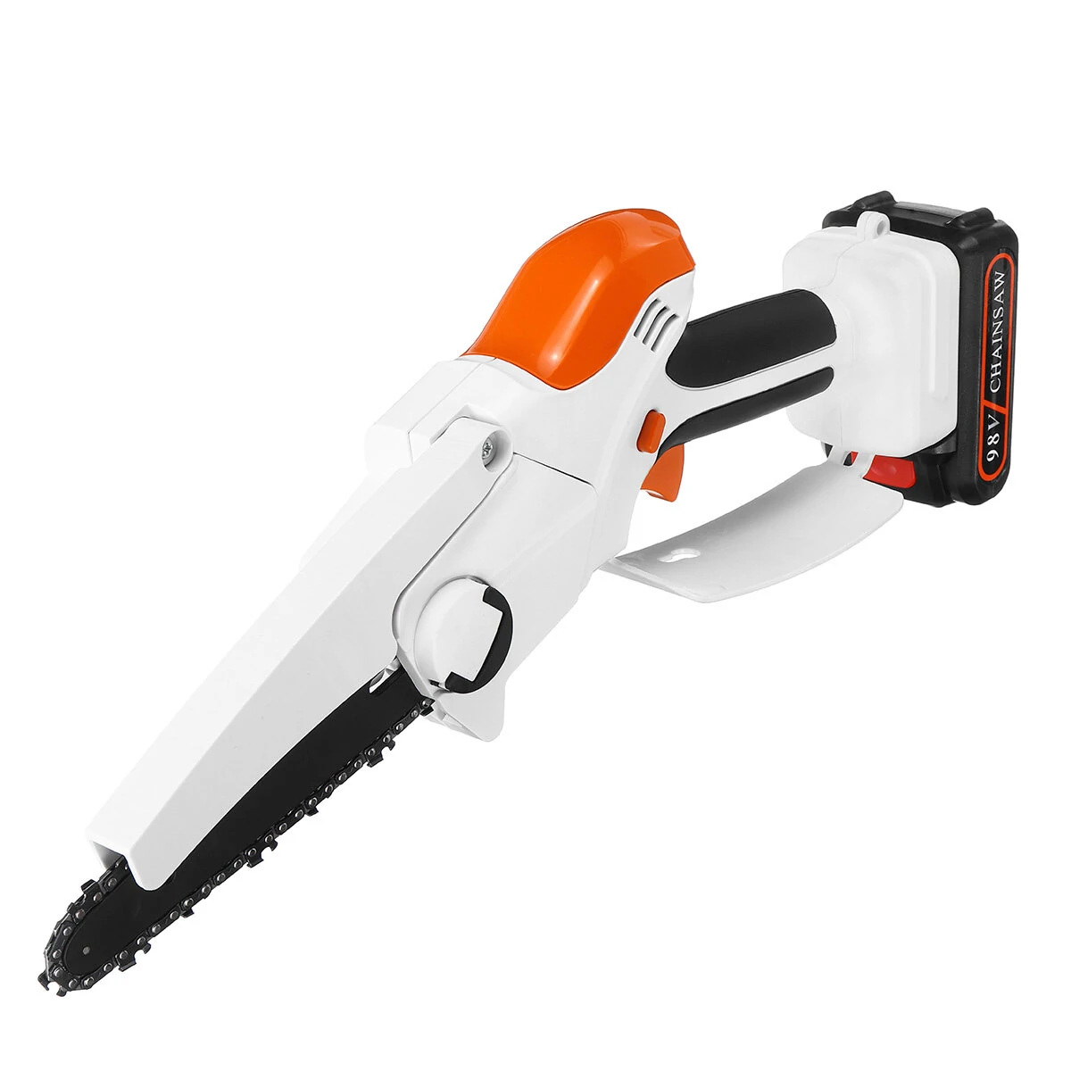 98VF Cordless Electric Chain Saw - 6 Inch Rechargeable Wood Cutter w/ Battery - Image 5