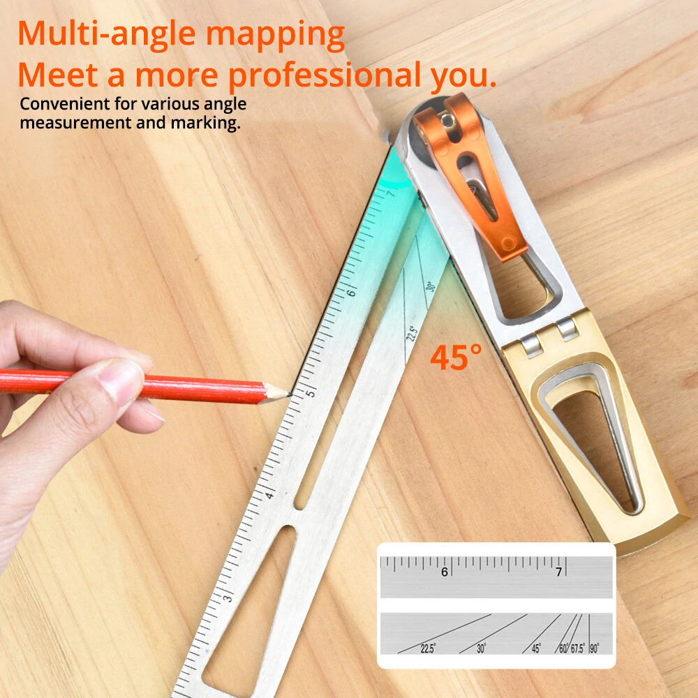 Dovetail Jig with 6:1 & 8:1 Slopes | Woodworking Guide with T-Bevel & Angle Finder - Image 4