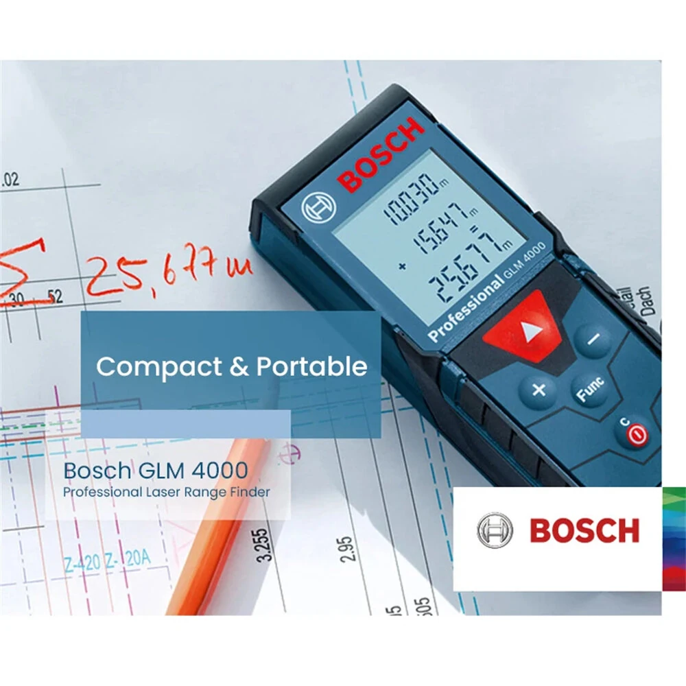GLM4000 Professional Laser Distance Meter | 40m Range ±2mm Accuracy | IP54 - Image 3