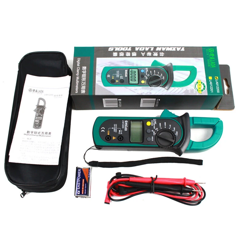 LAOA LA812201 Digital Clamp Multimeter - AC/DC Ammeter Voltmeter Tester - Image 4
