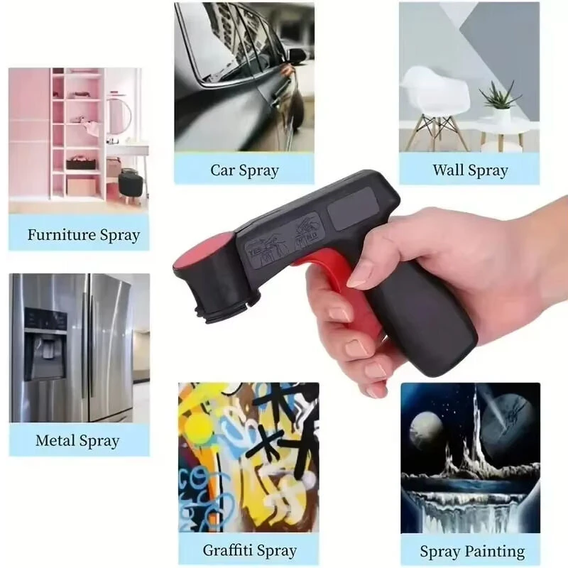 Plastic Portable Spray Paint Handle | Universal Reusable Car Color Film Gun - Image 4