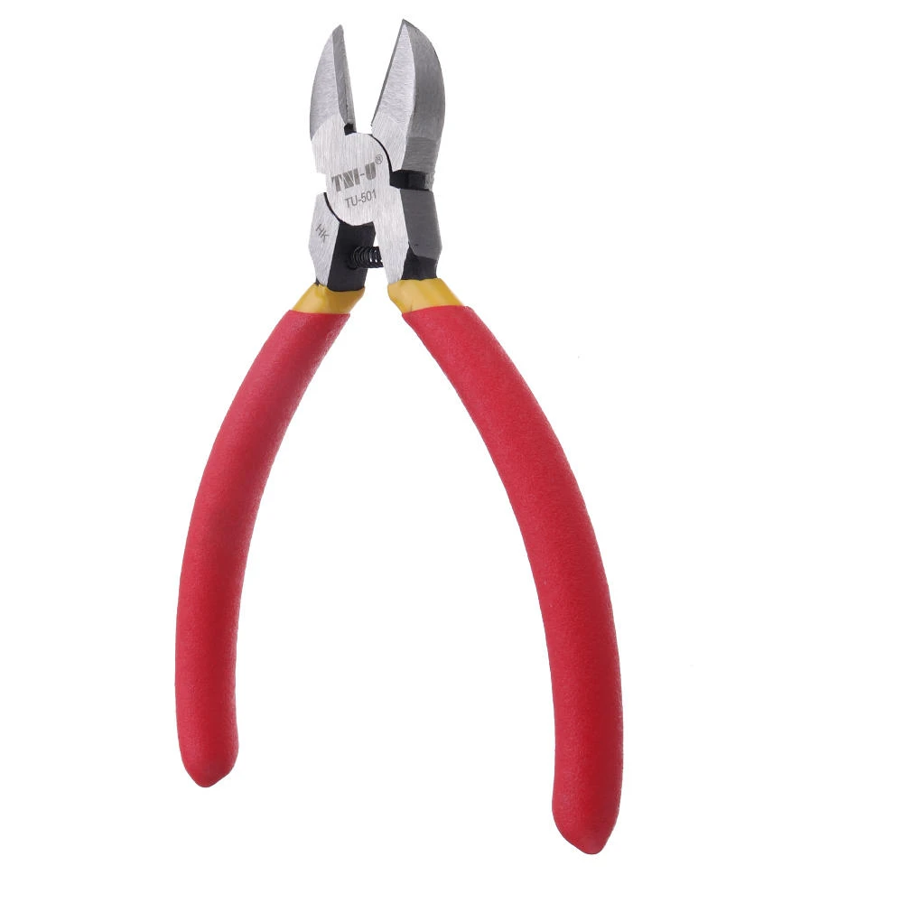 TU-501 Carbon Steel Diagonal Pliers | Electronic Cable Cutter & Clamp Tool - Image 3