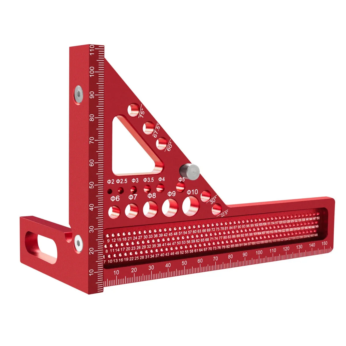 JIGHOLE 3D Multi-Angle Measuring Ruler | Metric Carpenter Woodworking Layout Tool - Image 4